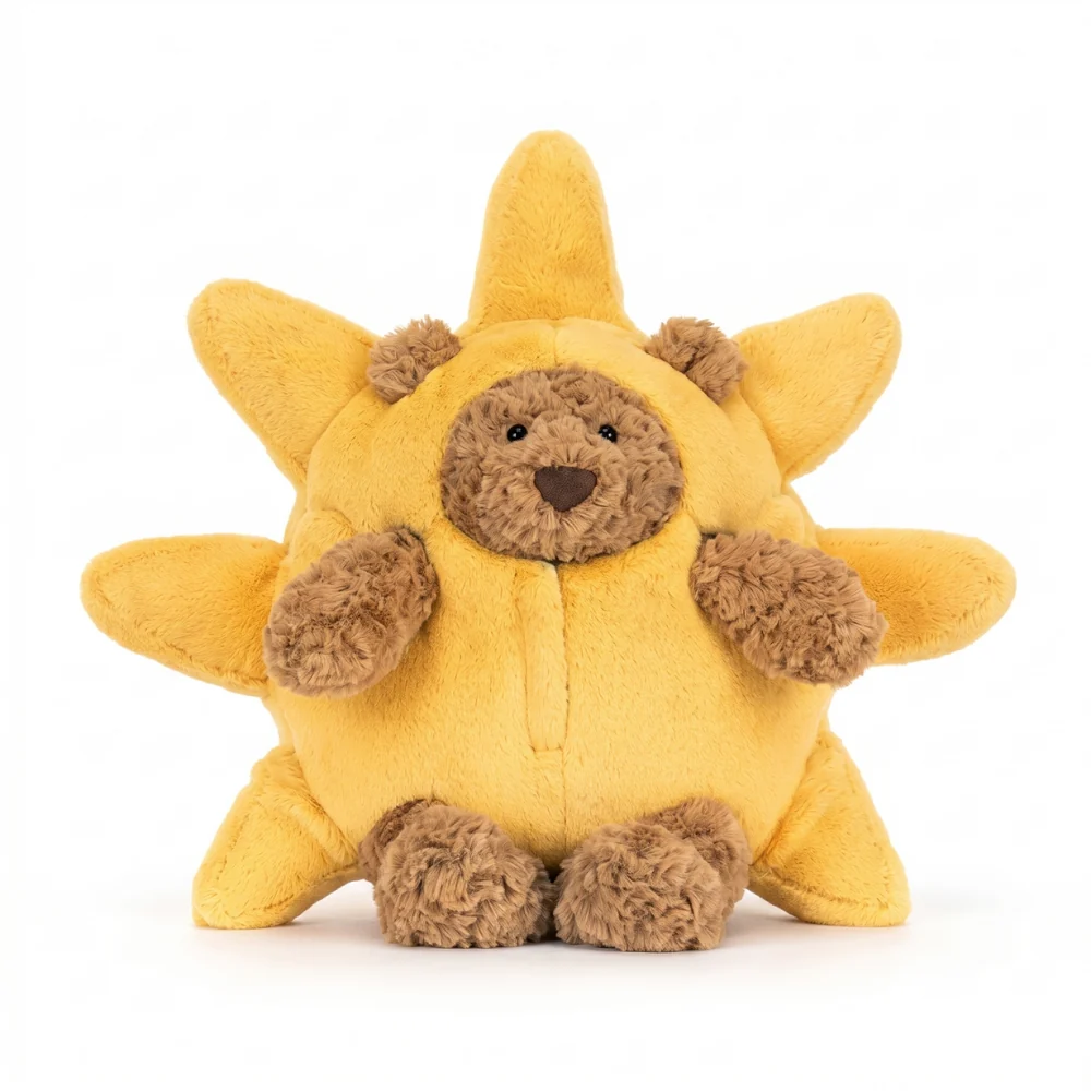 Teddy Bear Plush Toy – Soft Stuffed Animal with Cute Dress-Up Outfits for Kids