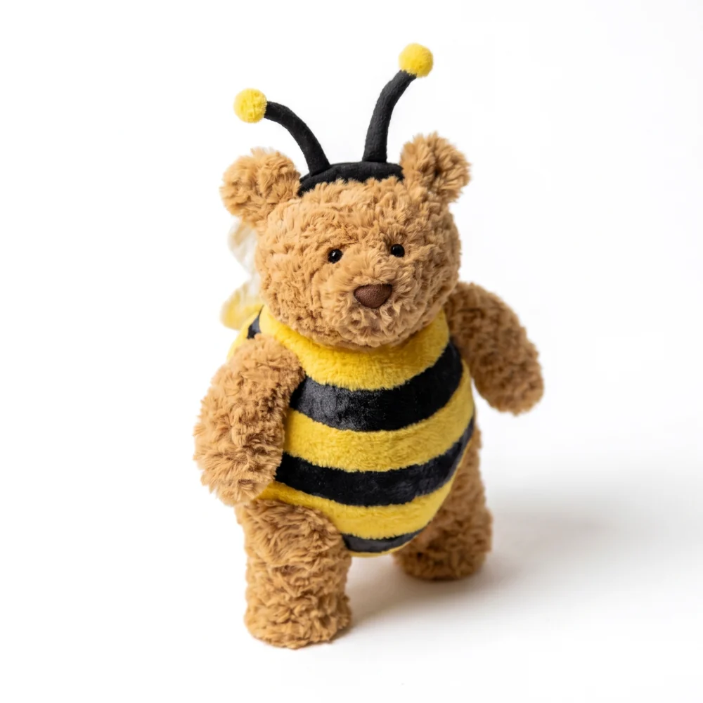 Teddy Bear Plush Toy – Soft Stuffed Animal with Cute Dress-Up Outfits for Kids