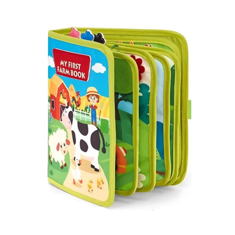 Tinkello Montessori Busy Book – Interactive Farm-Themed Activity Book for Kids