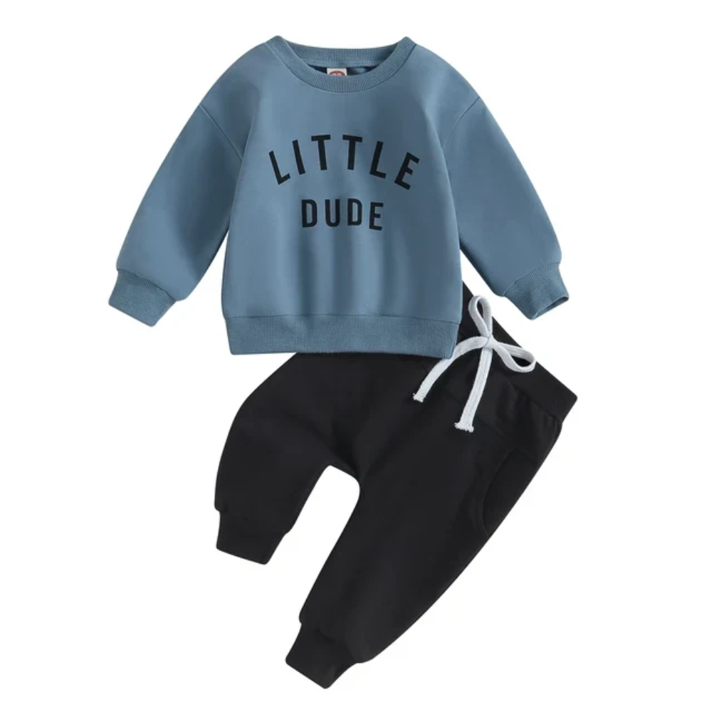 Toddler Boys Sweatshirt and Joggers Set – Little Dude Two Piece Outfit