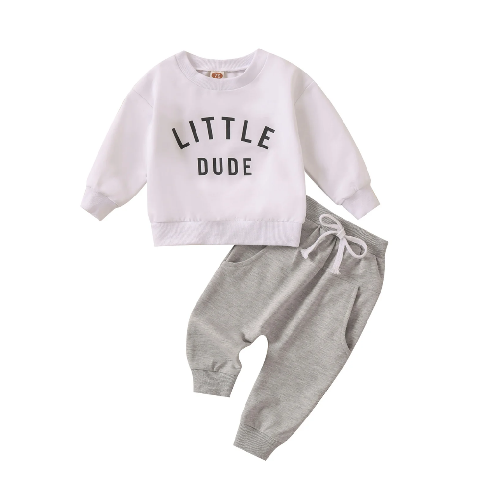 Toddler Boys Sweatshirt and Joggers Set – Little Dude Two Piece Outfit