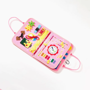 Toddler Educational Travel Bag – Portable Montessori Busy Board Learning Activity Set