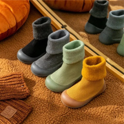 Toddler Sock Shoes – Warm Anti-Slip Baby Shoes with Soft Rubber Soles