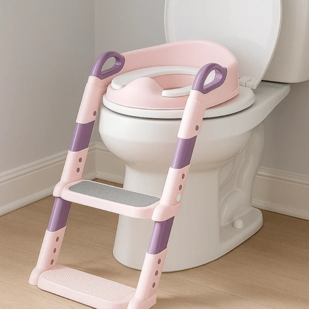 Toddler Toilet Step Stool – Non-Slip Bathroom Footstool for Kids Potty Training