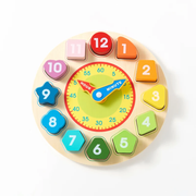 Toddler Wooden Learning Clock – Educational Time Telling and Number Recognition Toy