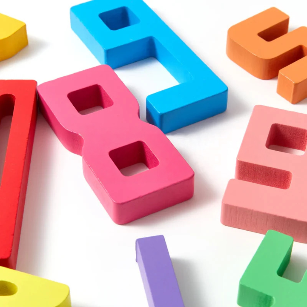 Toddler Wooden Number Balance Puzzle – Educational Counting and Math Learning Toy