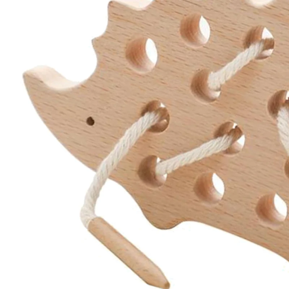 Toddler Wooden Threading Toy – Educational Lacing and Fine Motor Skills Activity Set