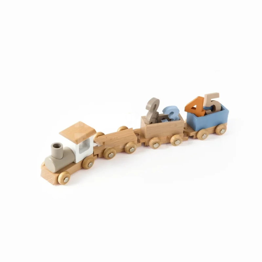 Toddler Wooden Train Set – Educational Railway Toy for Imaginative Play
