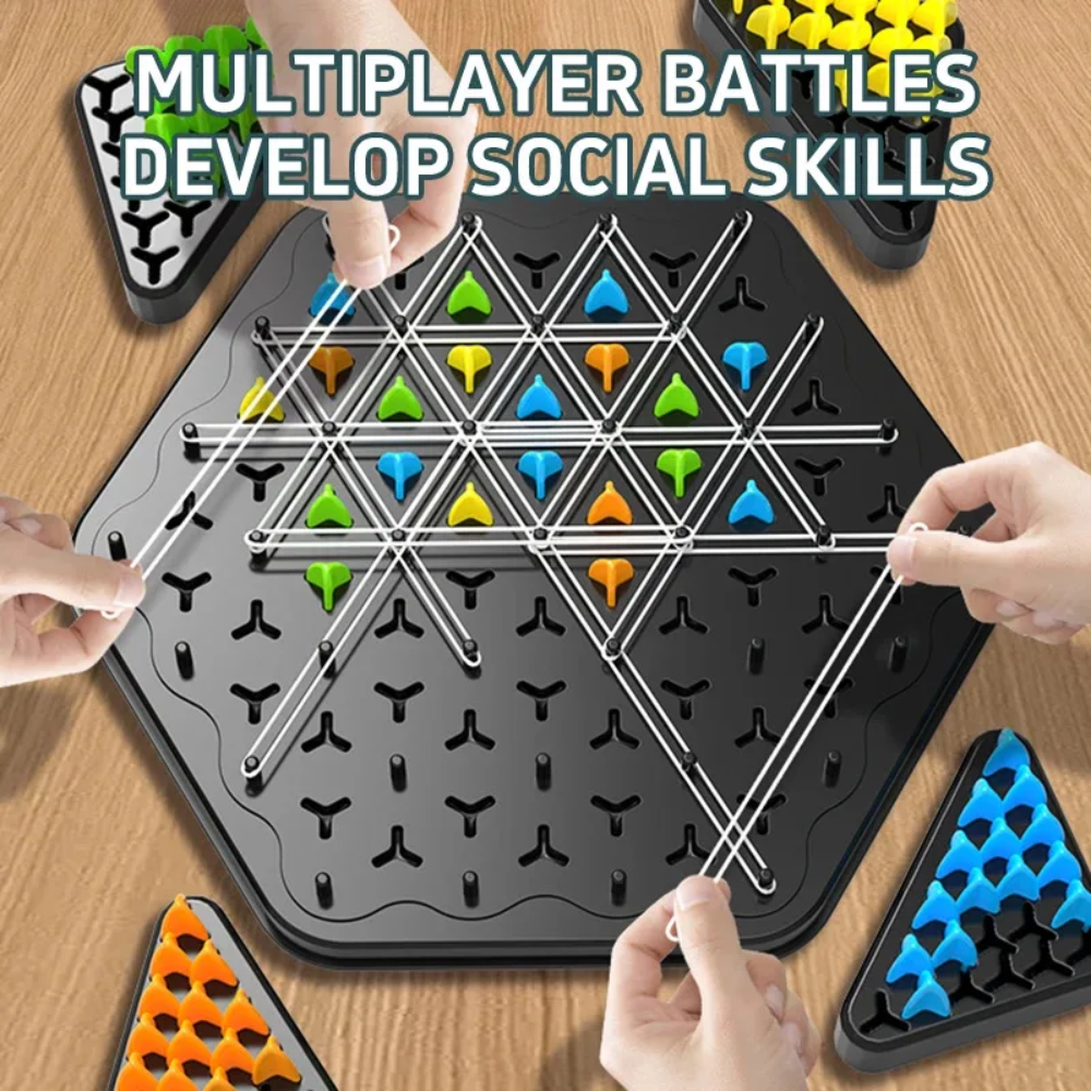 Triangle Strategy Board Game – Educational Logic & Thinking Game for Kids and Families