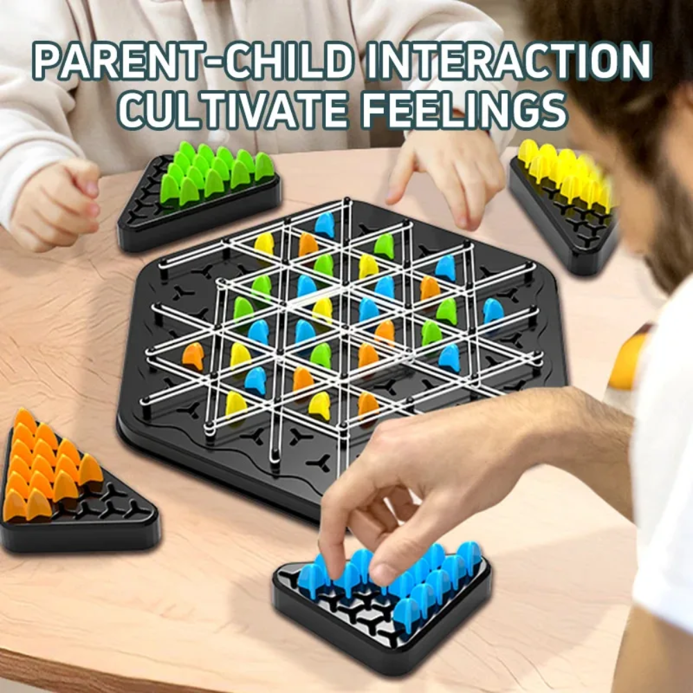 Triangle Strategy Board Game – Educational Logic & Thinking Game for Kids and Families