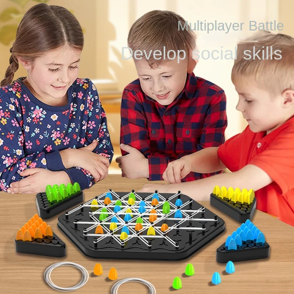 Triangle Strategy Board Game – Educational Logic & Thinking Game for Kids and Families