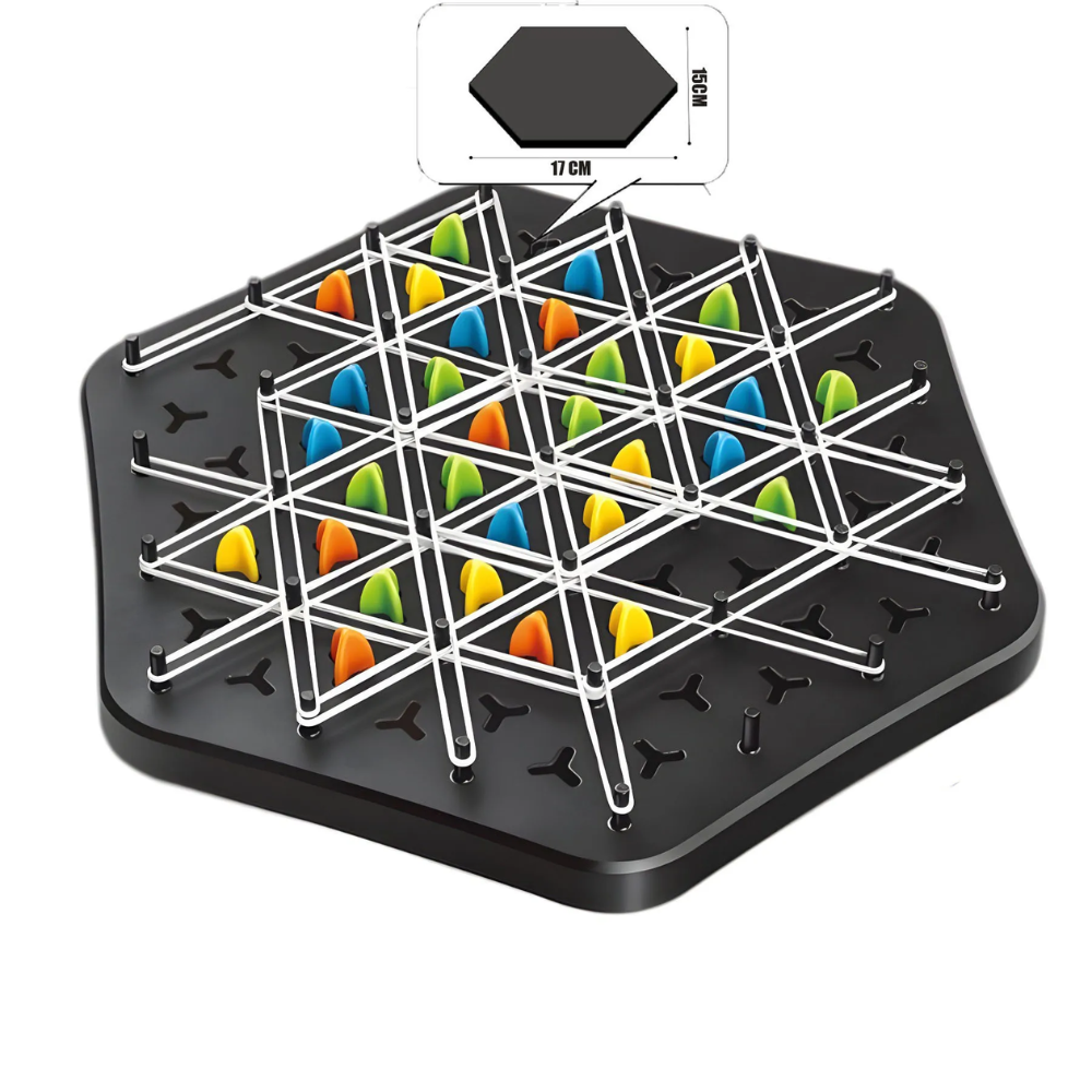 Triangle Strategy Board Game – Educational Logic & Thinking Game for Kids and Families