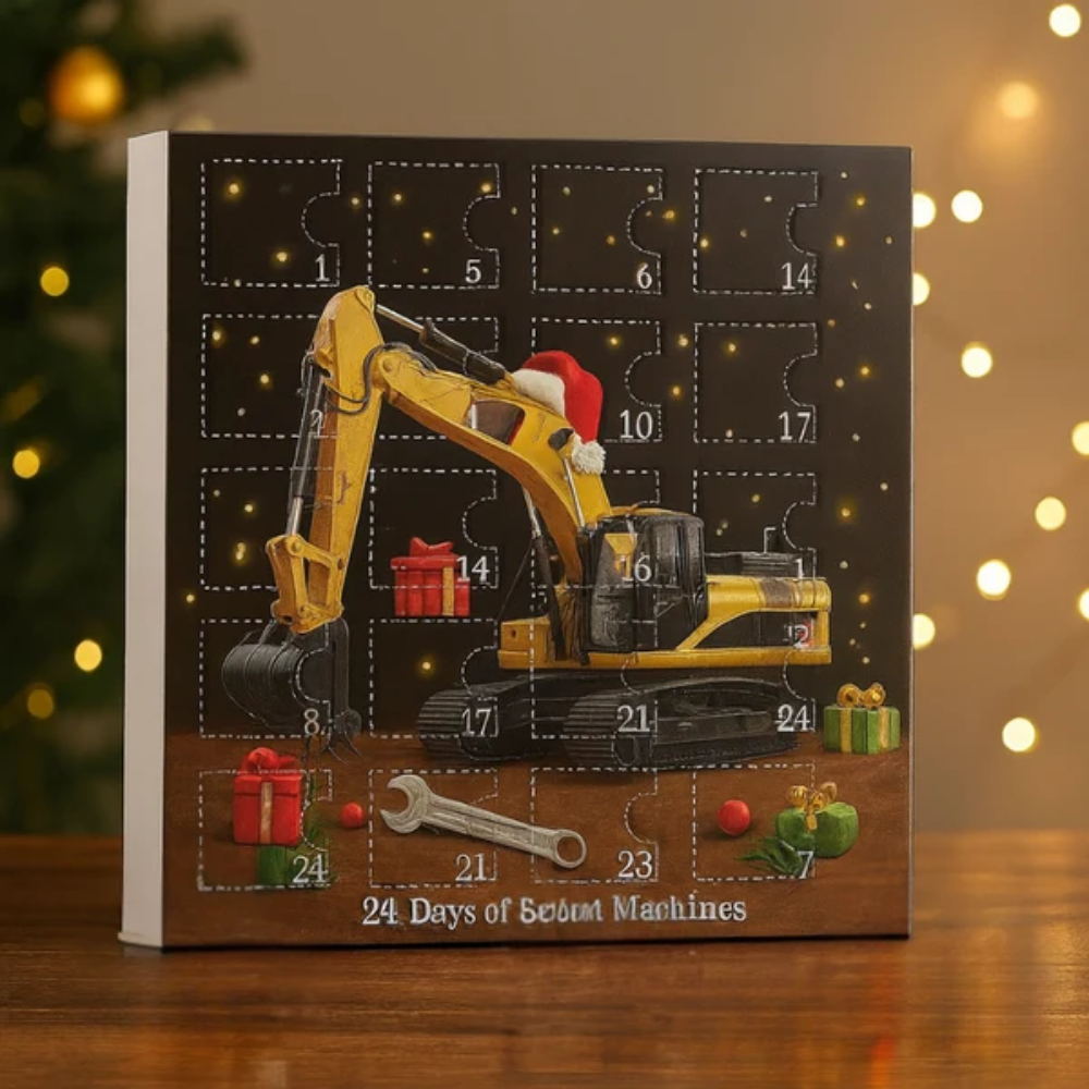 TruckFest Construction Vehicle Advent Calendar – Christmas Countdown with Miniature Trucks for Kids