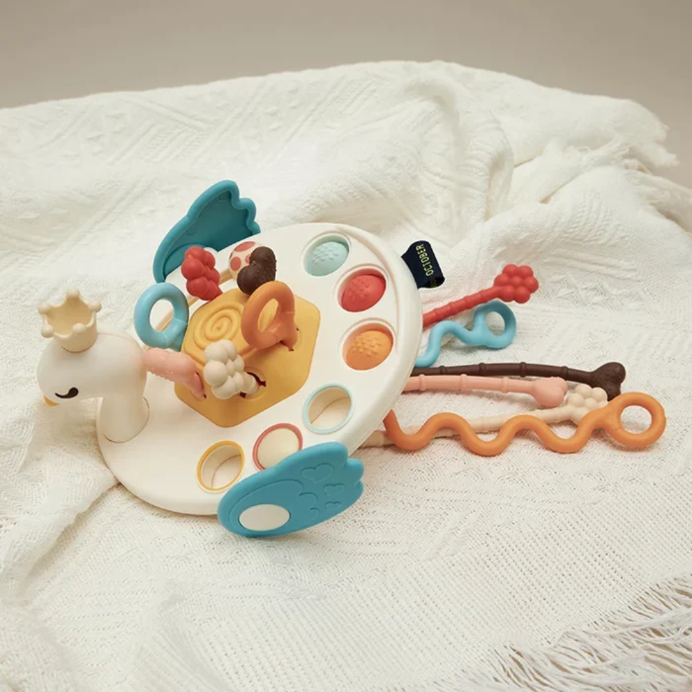 UFO Sensory Toy for Toddlers – Interactive Pull String Learning Toy