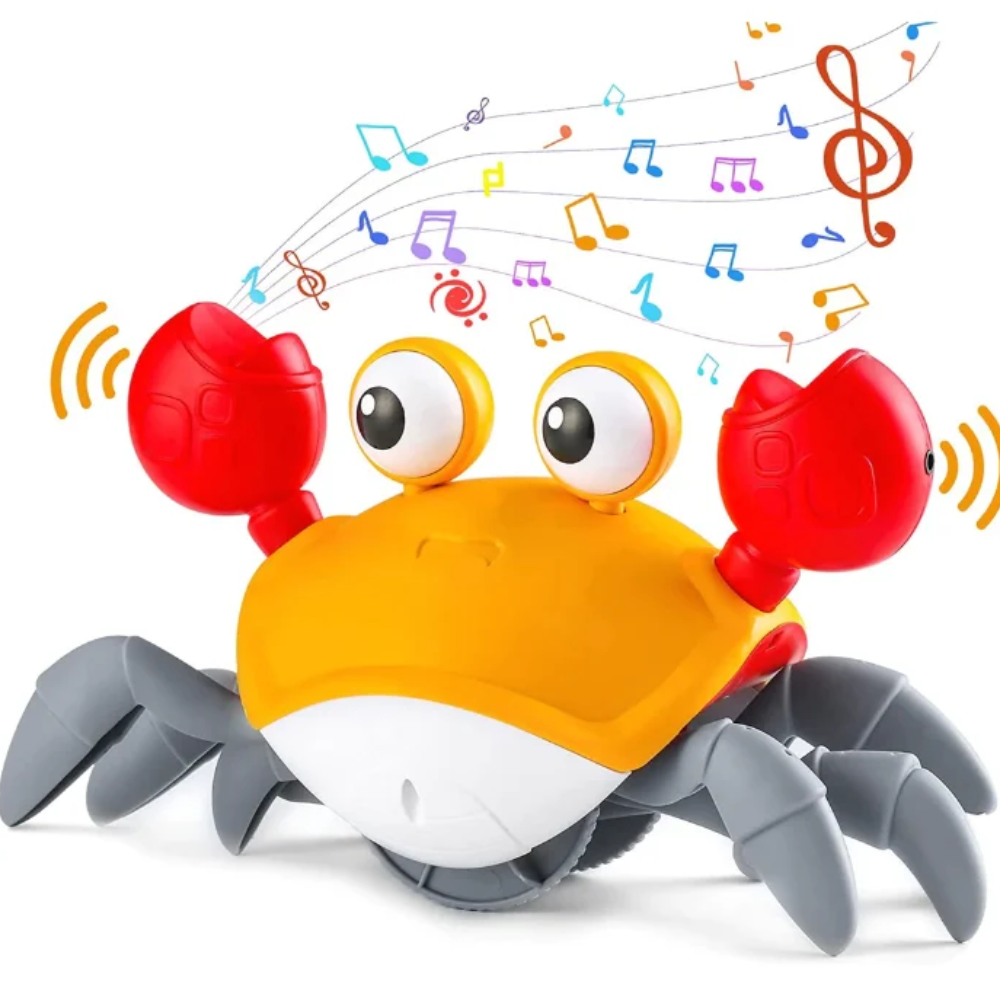 Walking Crab – Interactive Crawling Toy with Lights, Sounds & Obstacle Avoidance
