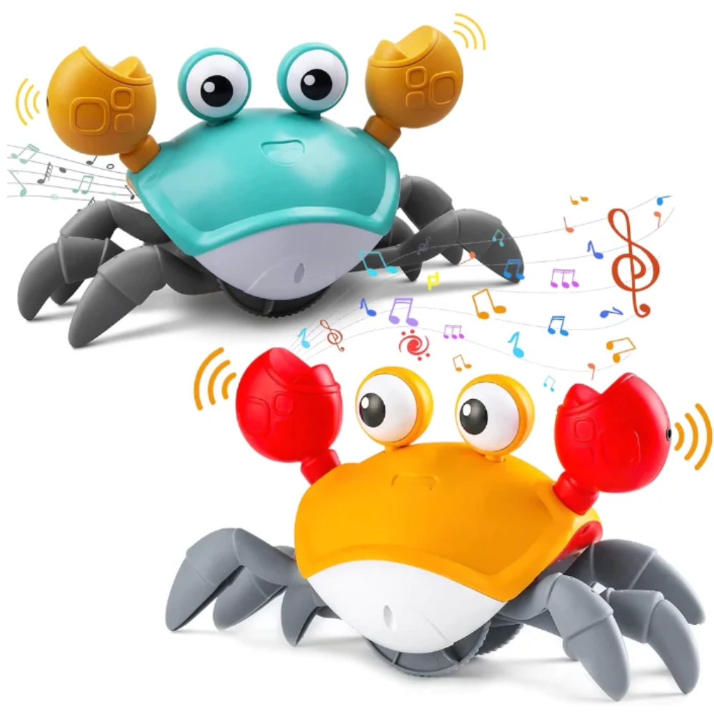 Walking Crab – Interactive Crawling Toy with Lights, Sounds & Obstacle Avoidance