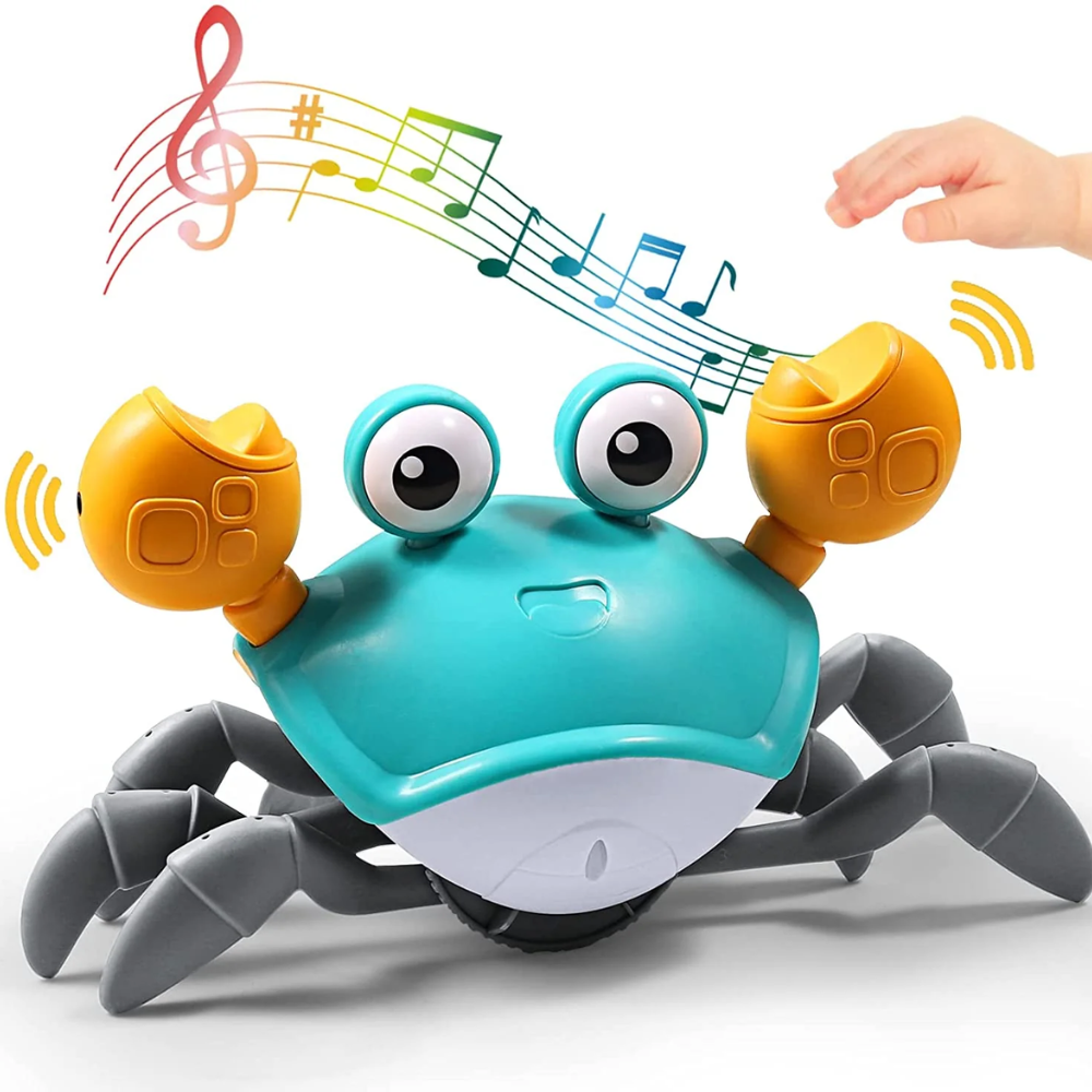 Walking Crab – Interactive Crawling Toy with Lights, Sounds & Obstacle Avoidance