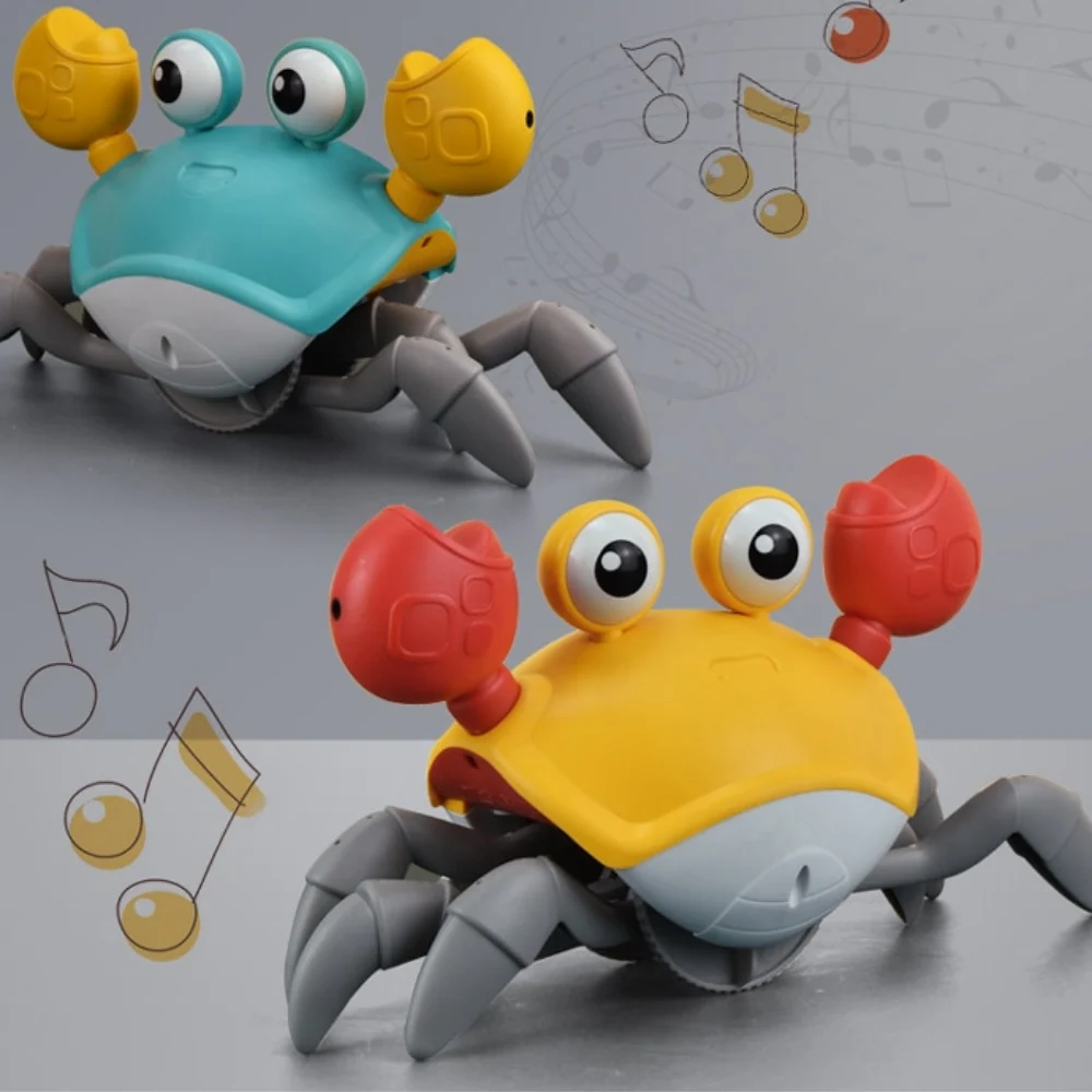 Walking Crab – Interactive Crawling Toy with Lights, Sounds & Obstacle Avoidance