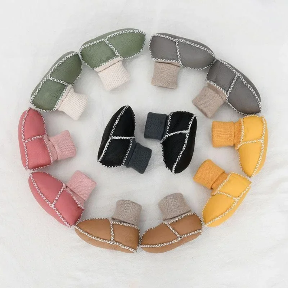 Warm Baby Booties – Soft Lined Winter Shoes with Anti-Slip Soles
