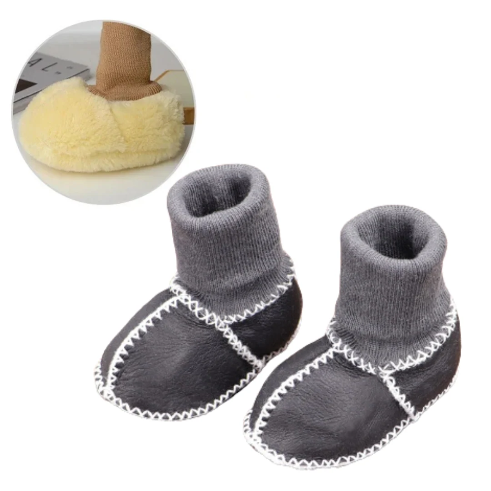 Warm Baby Booties – Soft Lined Winter Shoes with Anti-Slip Soles