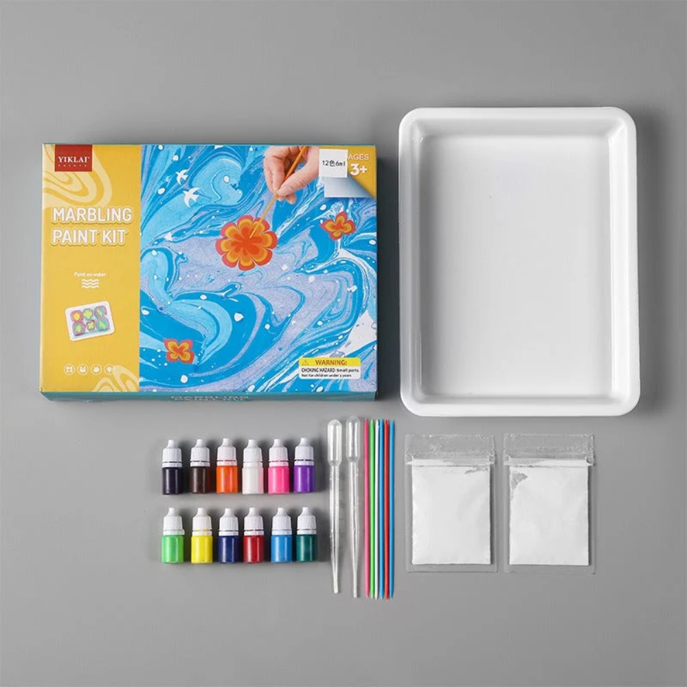 Water Marbling Paint Kit for Kids – Creative Art and Craft Painting Set