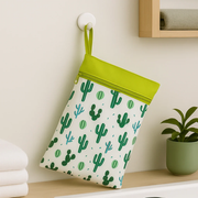 Waterproof Wet Bag for Potty Training – Reusable Double Compartment Storage Bag with Zipper Closure