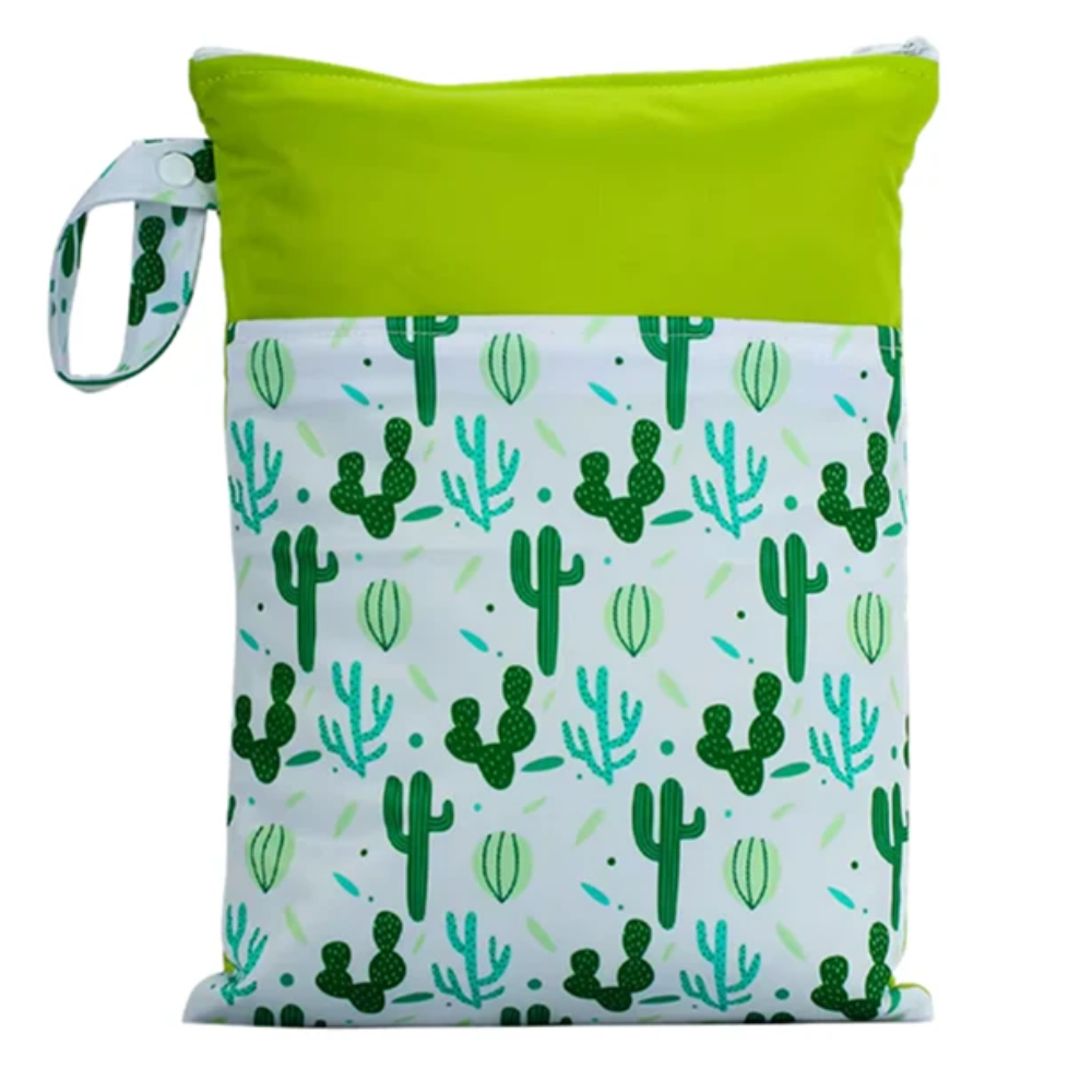 Waterproof Wet Bag for Potty Training – Reusable Double Compartment Storage Bag with Zipper Closure
