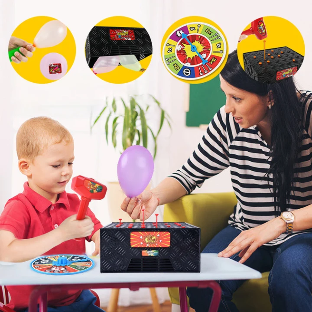 Whack A Balloon Game – Interactive Balloon Popping Party and Family Challenge Set