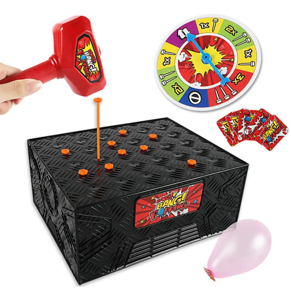 Whack A Balloon Game – Interactive Balloon Popping Party and Family Challenge Set
