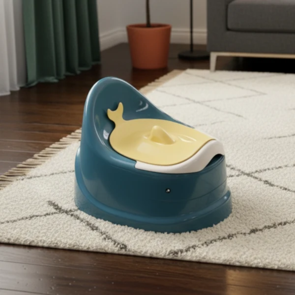 Whale Portable Potty for Toddlers – Kids Toilet Training Seat with Removable Container and Cover