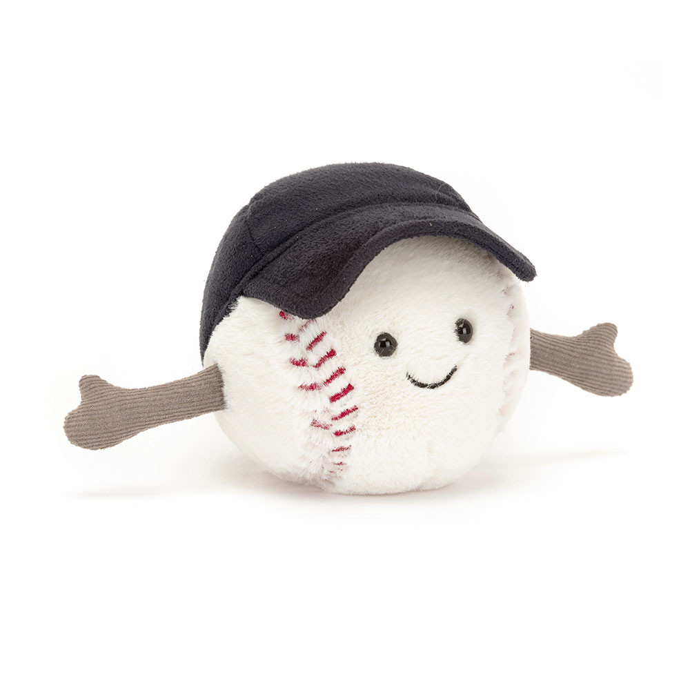 White Baseball Plush Toy