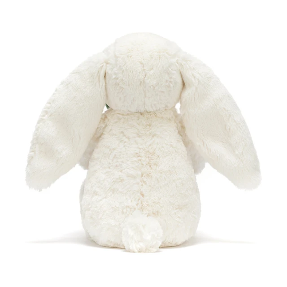 White Bunny with Plant Plush Toy