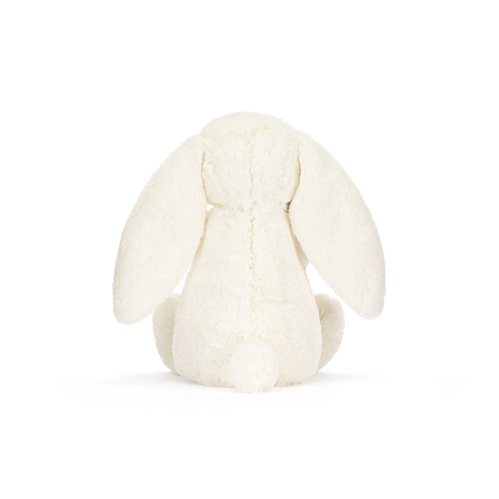 White Bunny with Rose Plush Toy