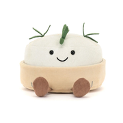 White Camembert Cheese Plush Toy