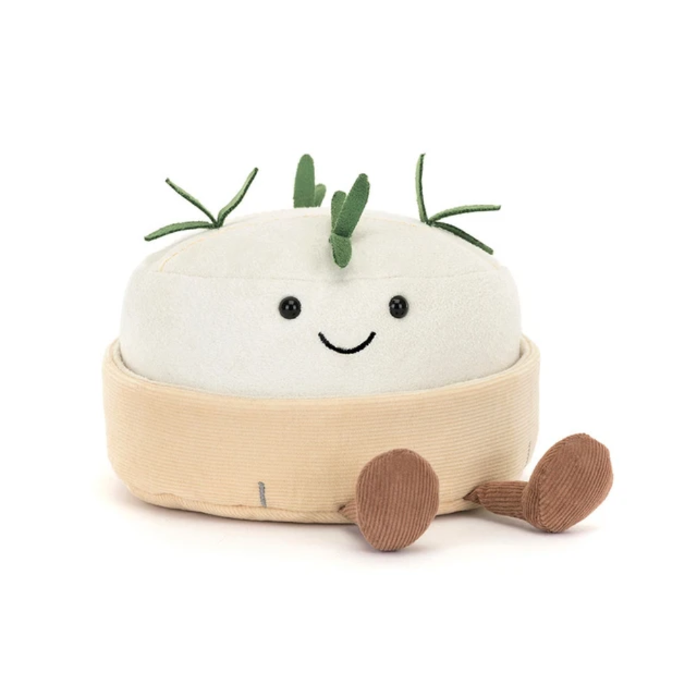 White Camembert Cheese Plush Toy