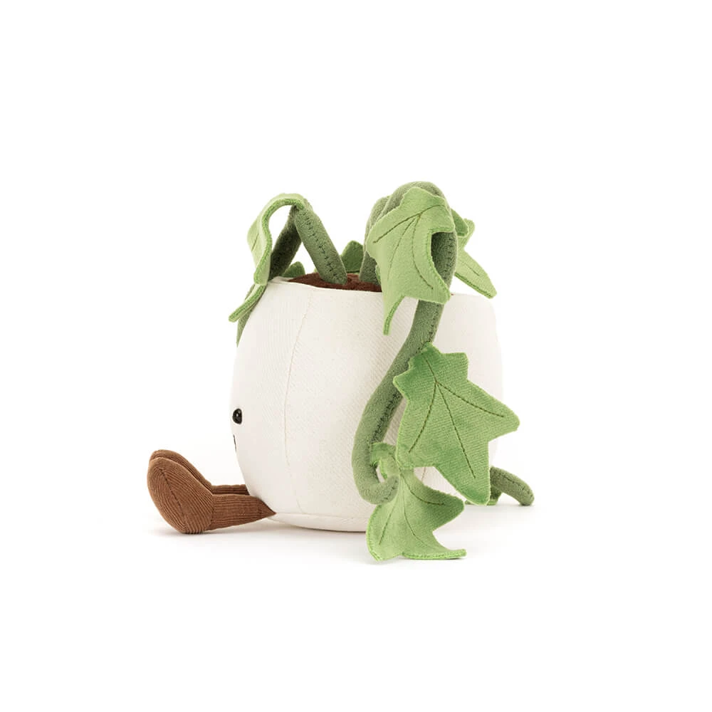 White Green Ivy Plant Plush Toy