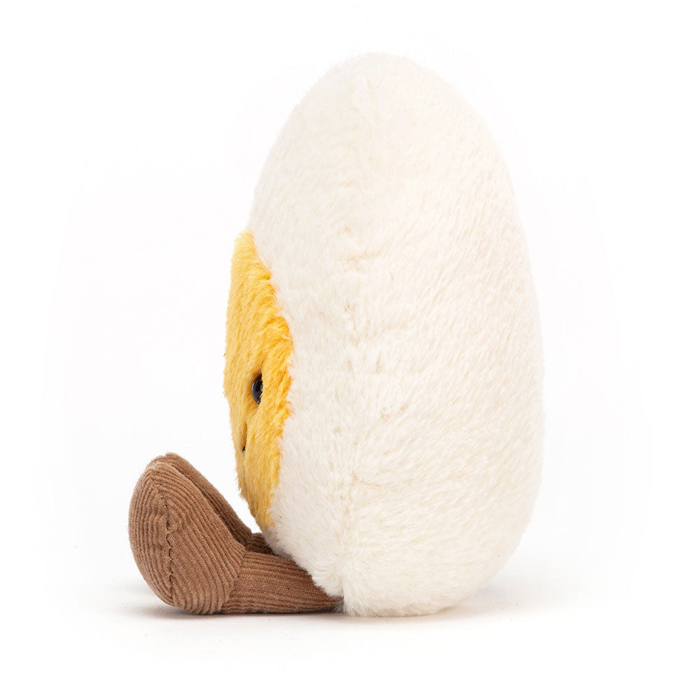 White Happy Egg Character Plush Toy