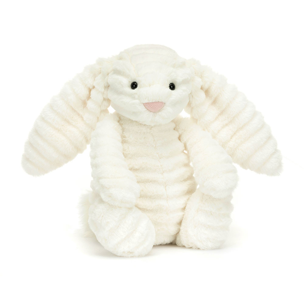 White Luxe Bunny Plush Toy