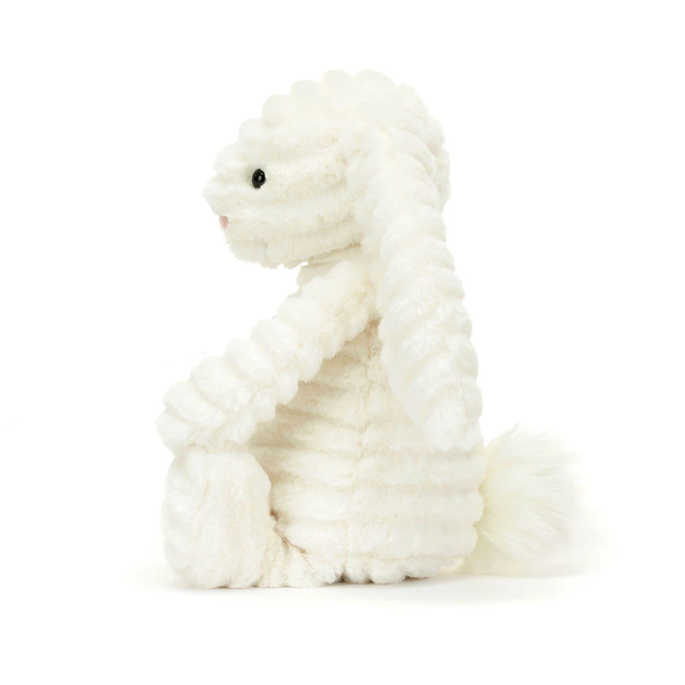 White Luxe Bunny Plush Toy