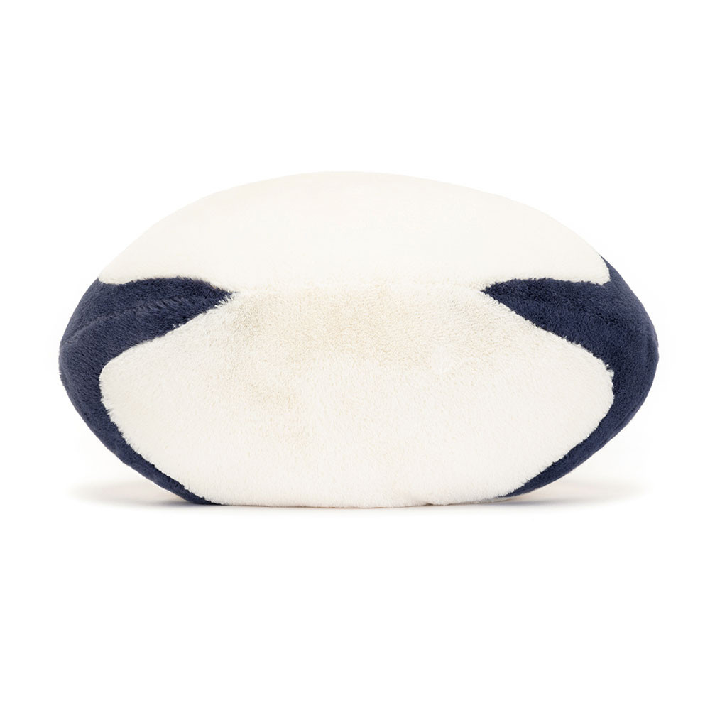 White Rugby Ball Plush Toy