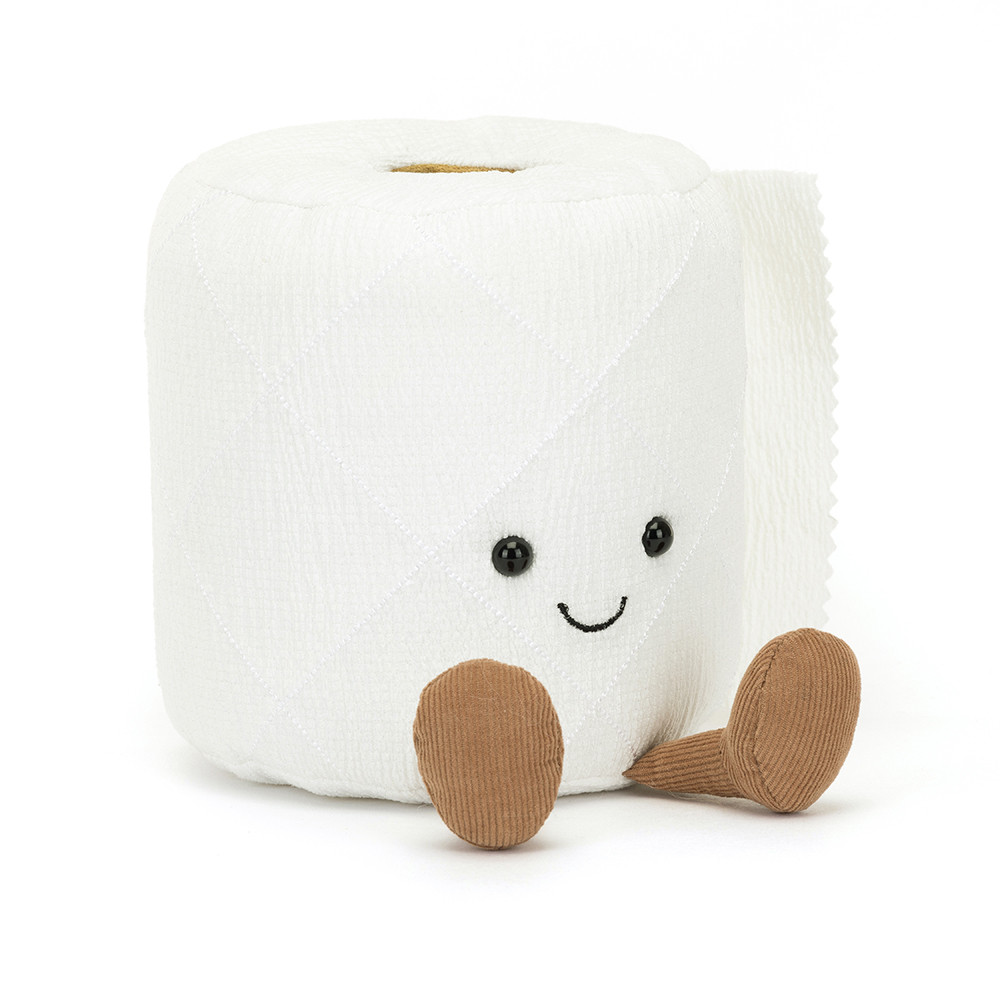 White Toilet Roll Plush Toy