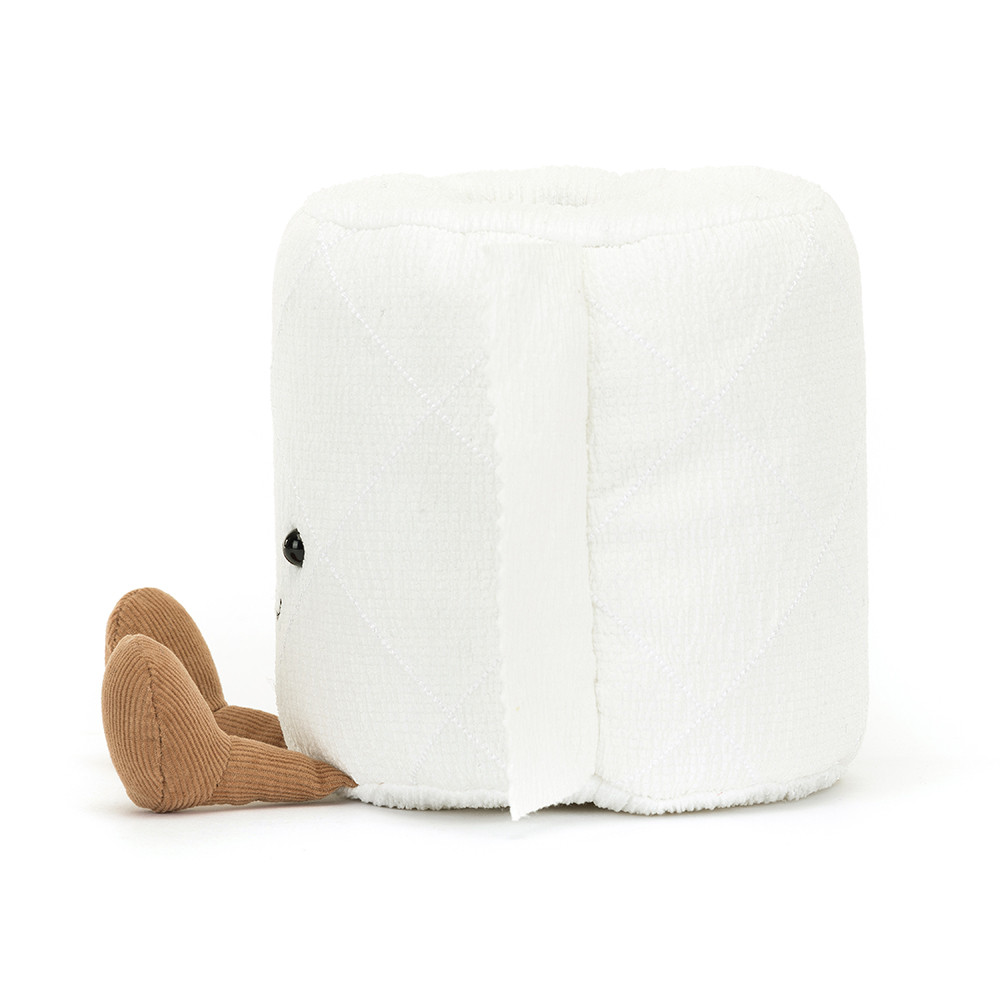 White Toilet Roll Plush Toy