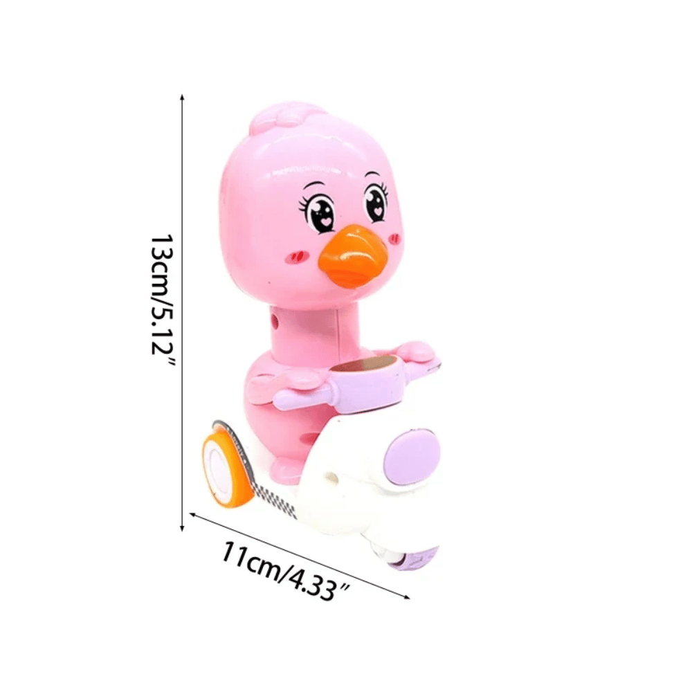 Wind-Up Animal Motorcycle Toy – Cartoon Racing Vehicle for Kids