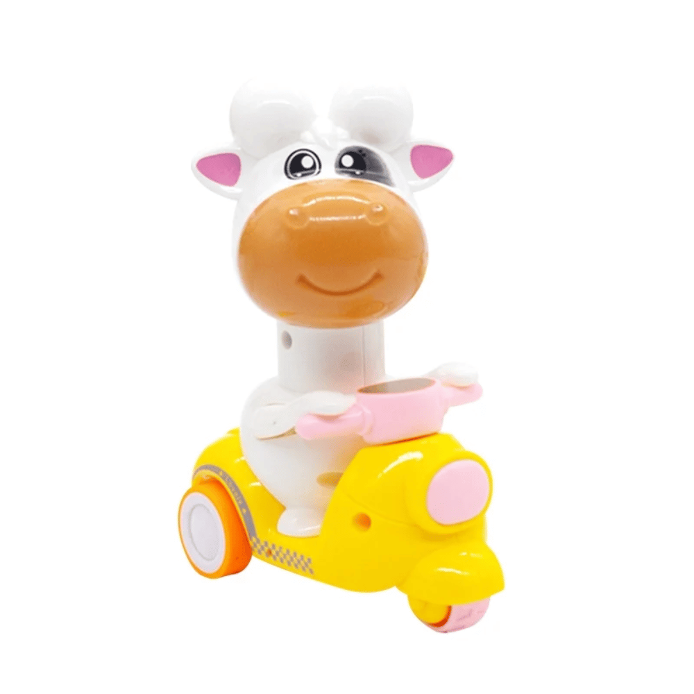 Wind-Up Animal Motorcycle Toy – Cartoon Racing Vehicle for Kids