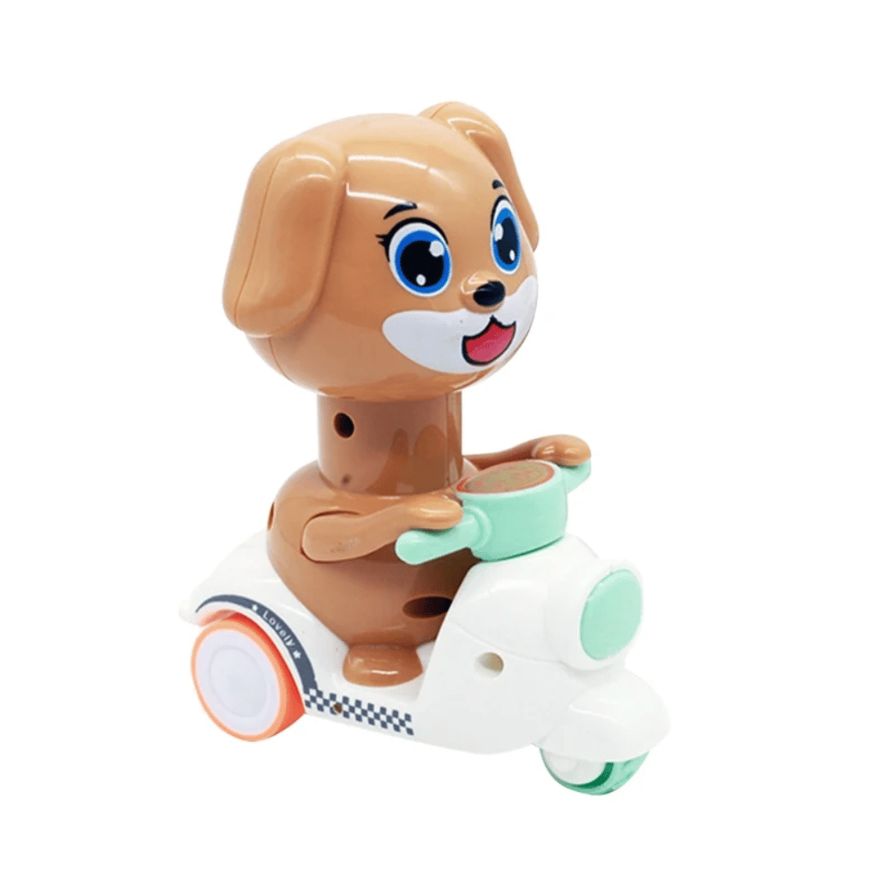 Wind-Up Animal Motorcycle Toy – Cartoon Racing Vehicle for Kids