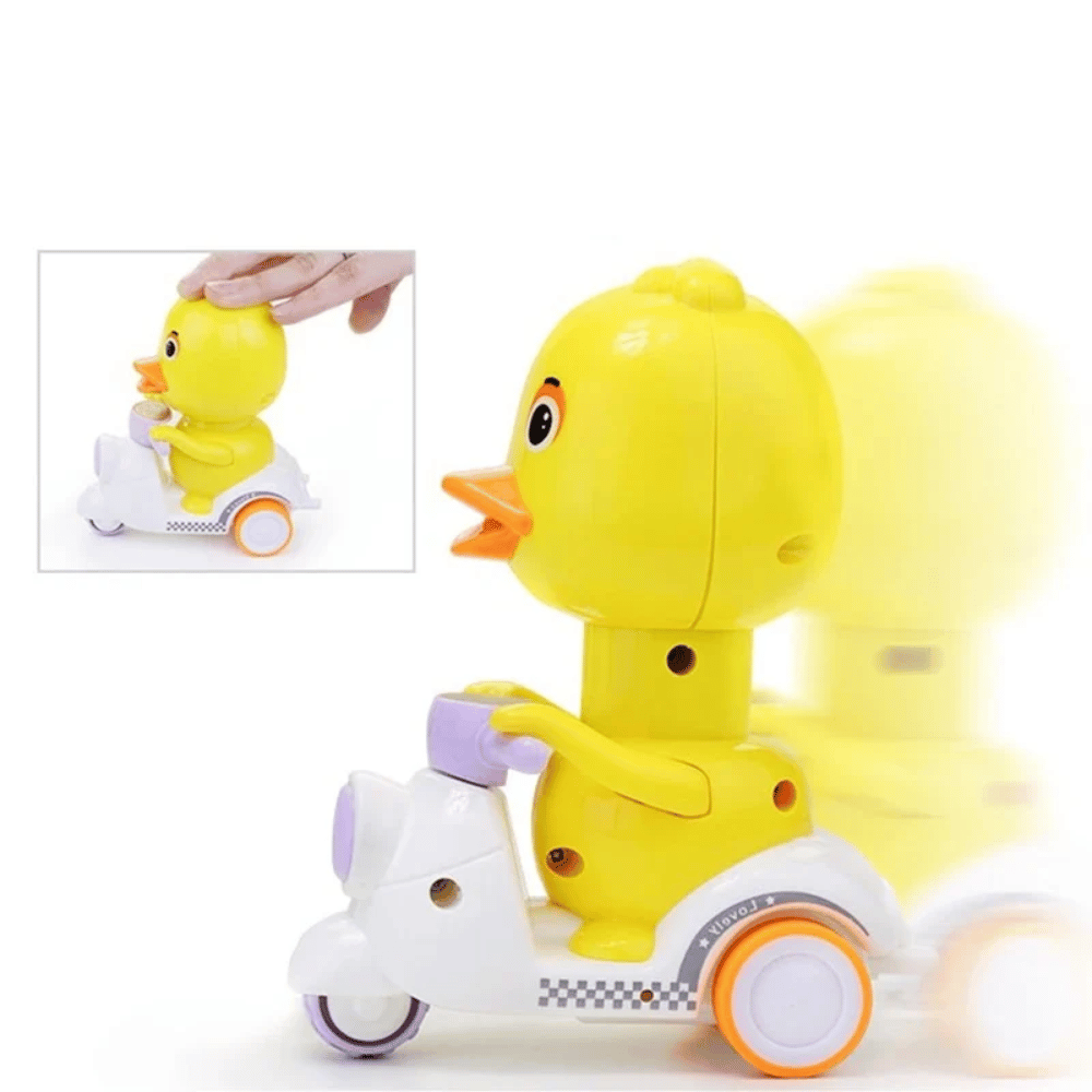 Wind-Up Animal Motorcycle Toy – Cartoon Racing Vehicle for Kids