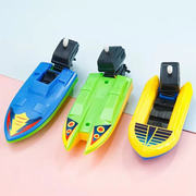 Wind-Up Boat Bath Toy for Kids – Floating Motor Boat Water Toy