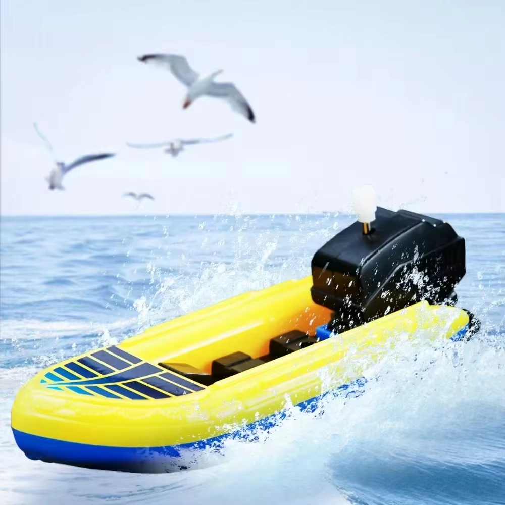 Wind-Up Boat Bath Toy for Kids – Floating Motor Boat Water Toy
