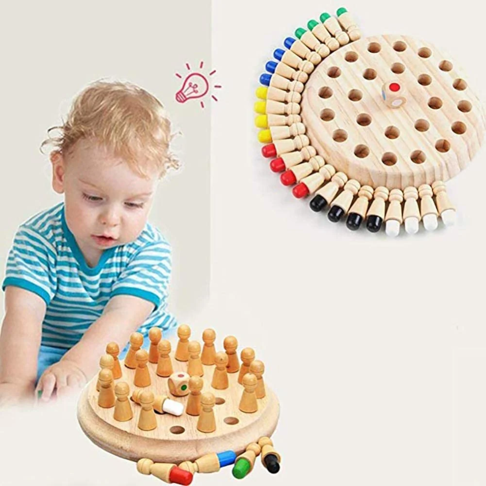 Wooden Memory Matching Game – Educational Color Recognition and Memory Board Game for Kids