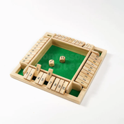 Wooden Shut the Box Dice Game – Educational Math and Strategy Board Game